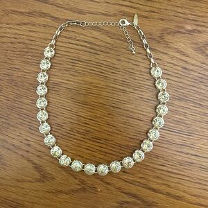 NEW YORK & CO Gold Necklace with Timeless Elegance and Sparkling Design